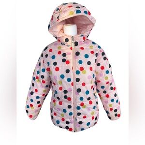 Hanna Anderson Kid’s Reversible Polka Dot Puffer Jacket
